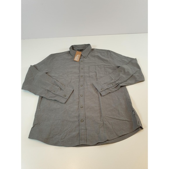 Eddie Bauer Men's Charcoal Field Flannel Button-Down Shirt XL Tall NWT - Picture 1 of 15
